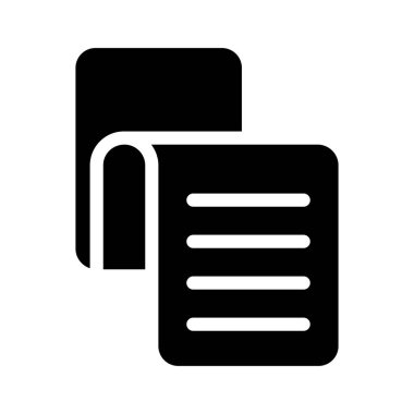 sayfa vektör düz simgesi 