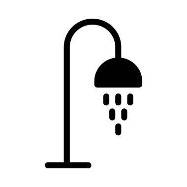 su vektörü kabartması düz simge 