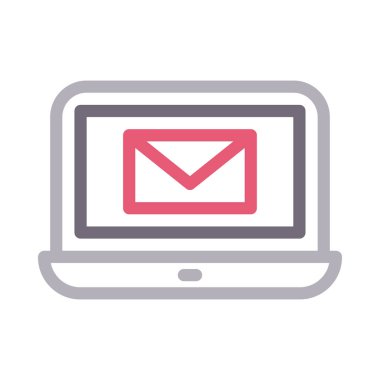 e-posta vektör renk çizgisi simgesi 