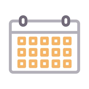 tarih vektör renk çizgisi simgesi 