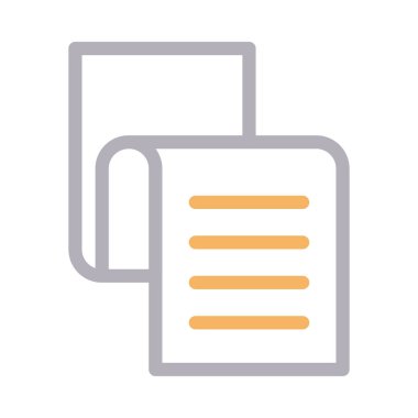 sayfa vektör renk çizgisi simgesi 