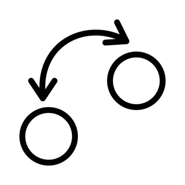 Vektör ince çizgi simgesine tıklayın 