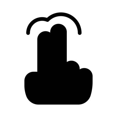 parmak vektör düz simge 