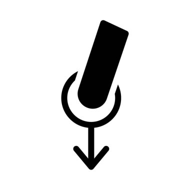 vektör glifini düz simgeye geçir 