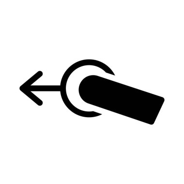 sağ vektör glyph düz simgesi 