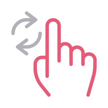 Vektör ince çizgi simgesine tıklayın 