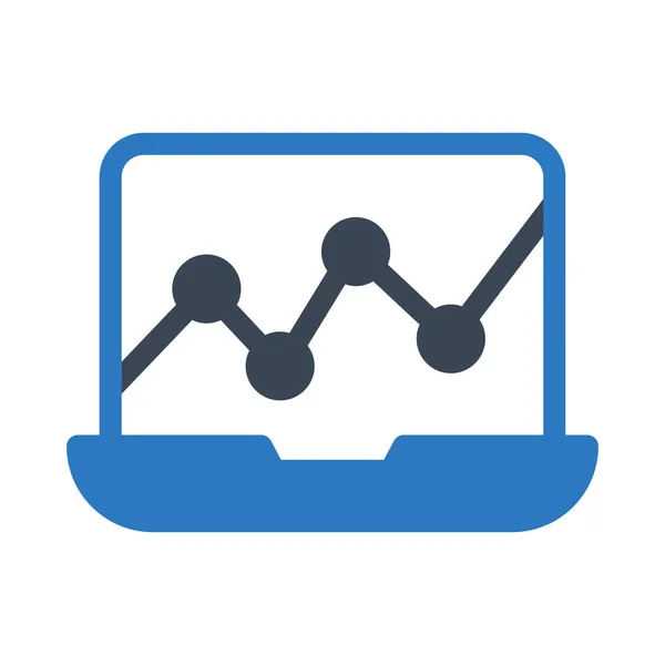 Gráfico Vector Glifo Icono Color — Archivo Imágenes Vectoriales