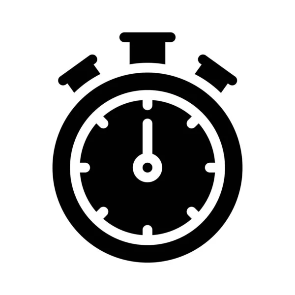 Deadline Vector Hiëroglief Plat Pictogram — Stockvector