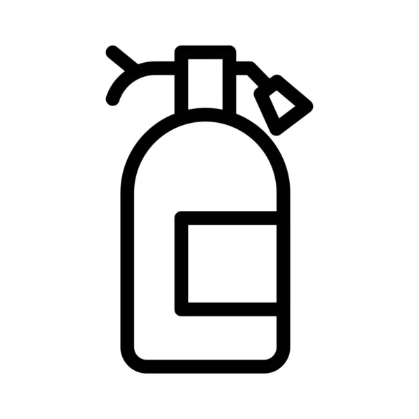 Cylinder Vector Thin Line Icon — 스톡 벡터