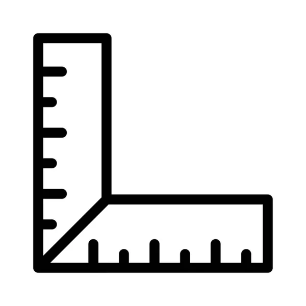 Icona Della Linea Sottile Del Vettore Misura — Vettoriale Stock