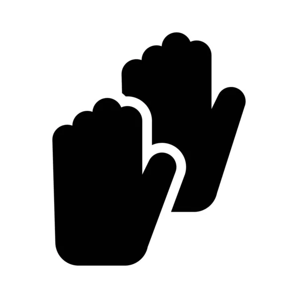 Hand Vektor Glyphen Flaches Symbol — Stockvektor