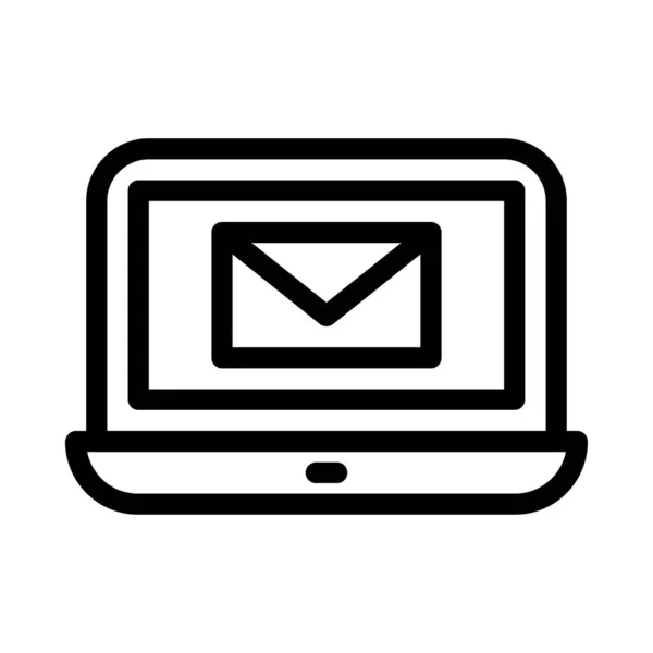 Email Vektor Vékony Vonal Ikon — Stock Vector