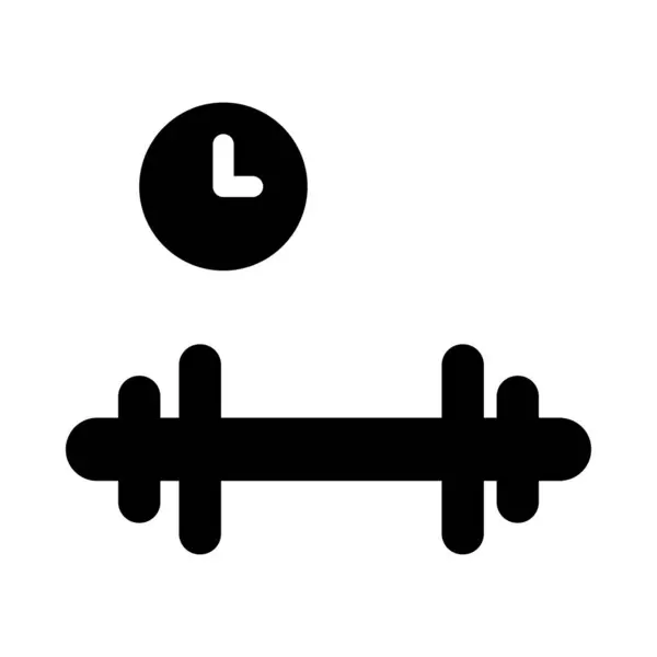 Exercise Vector Glyph Flat Icon — Stock Vector