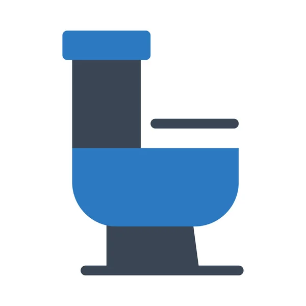 Commode Vector Glyph Color Icon — Stock Vector