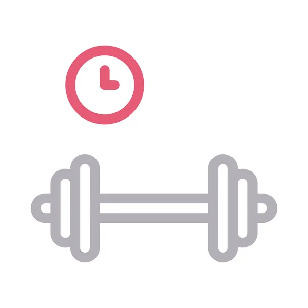 Exercise Vector Color Line Icon — Stock Vector