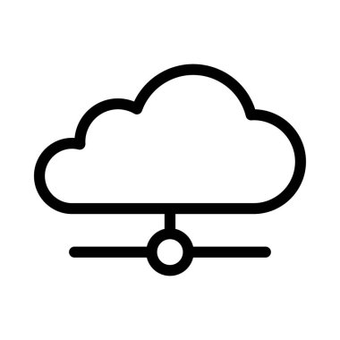 ağ vektörü ince çizgi simgesi 