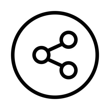 bağlantı vektörü ince çizgi simgesi 