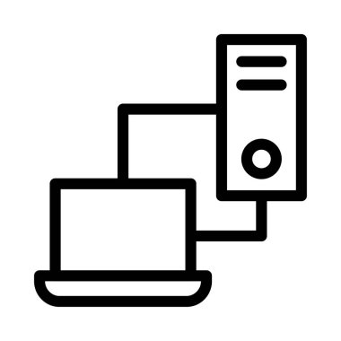 vektör ince çizgi simgesini transfer et 