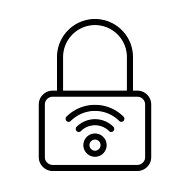 Sinyal vektörü ince çizgi simgesi 