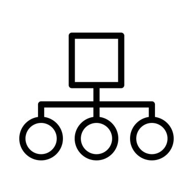 bağlantı vektörü ince çizgi simgesi 