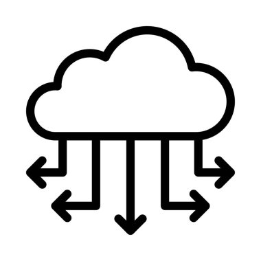 bağlantı vektörü ince çizgi simgesi 