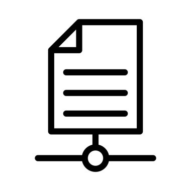 ağ vektörü ince çizgi simgesi 