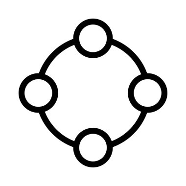 bağlantı vektörü ince çizgi simgesi 