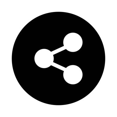 bağlantı vektörü glyph düz simgesi 