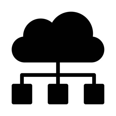 ağ vektörü düz simgesi 