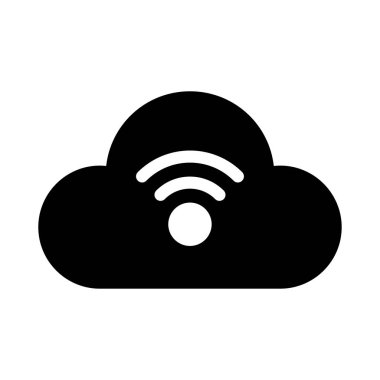 bağlantı vektörü glyph düz simgesi 