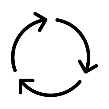 Vektör glifini düz simgeyi tazele 