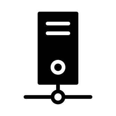 bilgisayar vektörü simgesi düz simgesi 