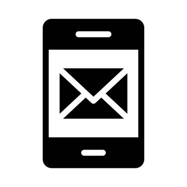 ileti vektörü düz simgesi 