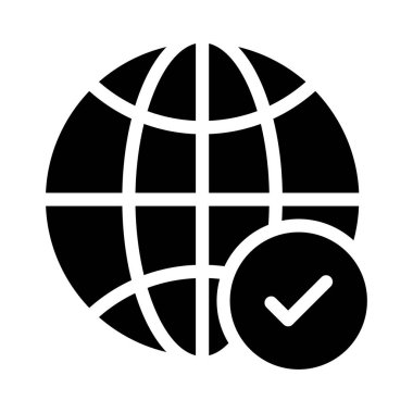 dünya vektör düz simgesi 