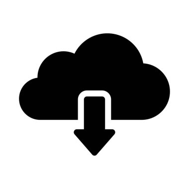 bulut vektörü düz simgesi 