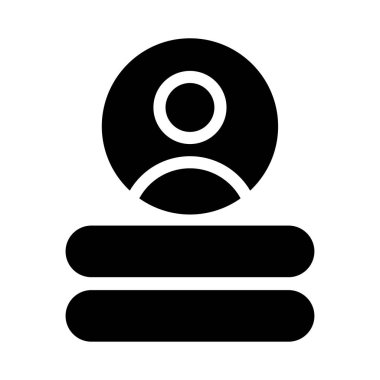 profil vektörü düz simgesi 