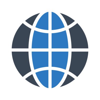 dünya vektör renk simgesi 