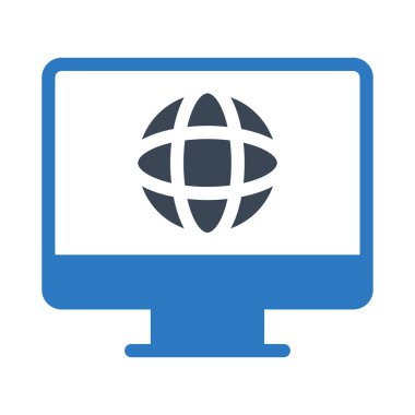 İnternet vektör renk simgesi 