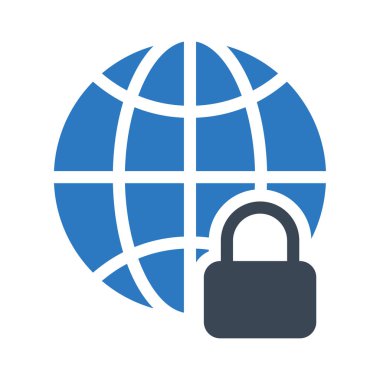 vektör kabartma renk simgesini kilitle 