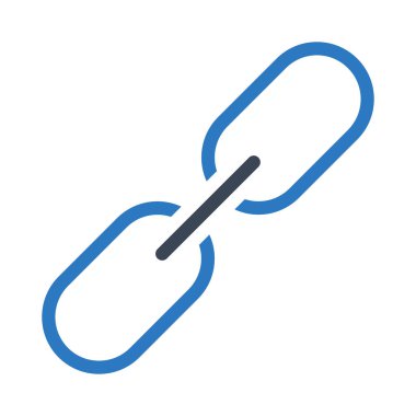 bağlantı vektörü renk simgesi 