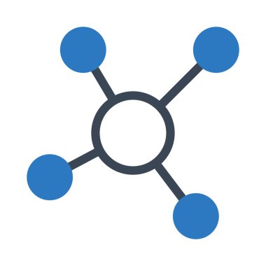 bağlantı vektörü renk simgesi 