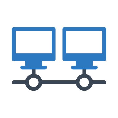 bağlantı vektörü renk simgesi 