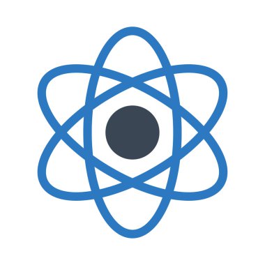 atom vektörü renk simgesi 