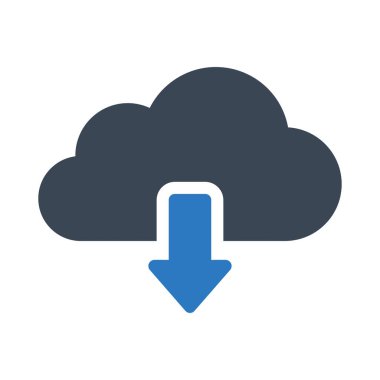 bulut vektörü renk simgesi 