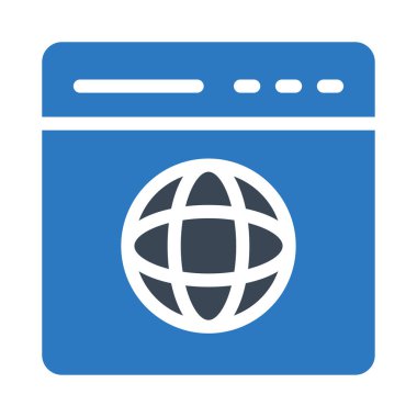 İnternet vektör renk simgesi 