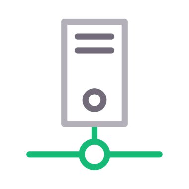 bilgisayar vektörü renk çizgisi simgesi 