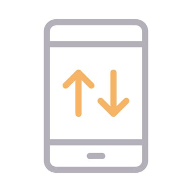 veri vektörü renk çizgisi simgesi 