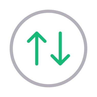 vektör renk çizgisi simgesini transfer et 