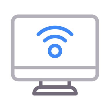 sinyal vektör renk çizgisi simgesi 