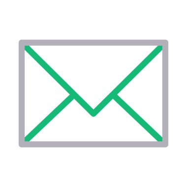 e-posta vektör renk çizgisi simgesi 
